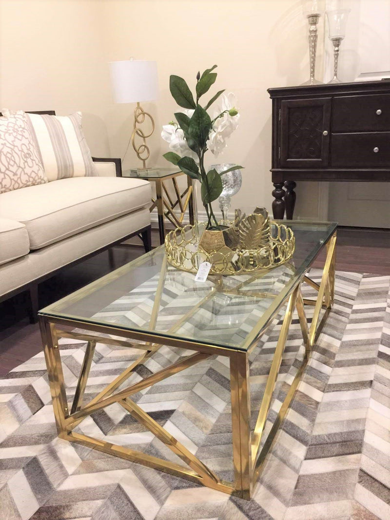 Sydney Golden Stainless Steel Coffee Table