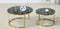Black Coventry Golden Legs Nesting Tables