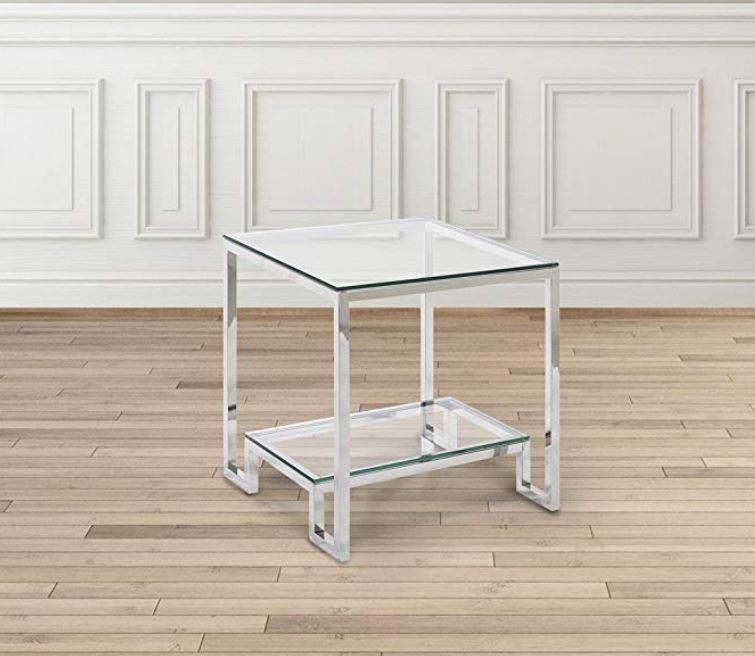 Mingora Stainless Steel Side Table - Chrome or Golden – Kraftsmen ...