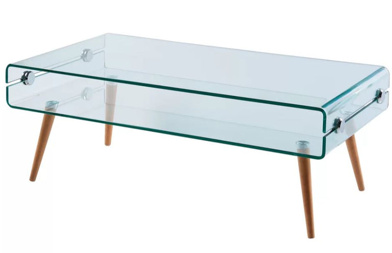 bent glass coffee table