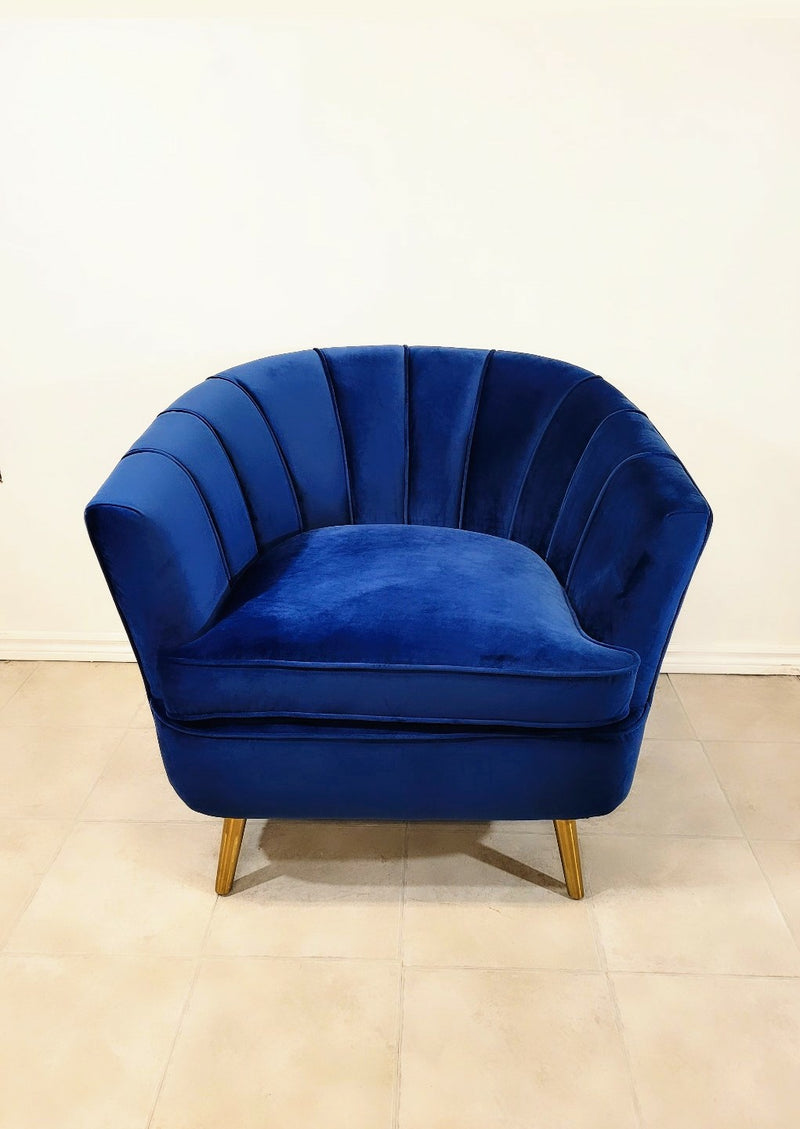 Wyoming Velvet Golden Armchair