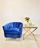 Wyoming Velvet Golden Armchair