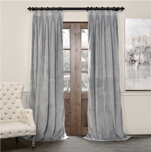 Kraftsmen Blackout Velvet Curtains - Multiple Colours