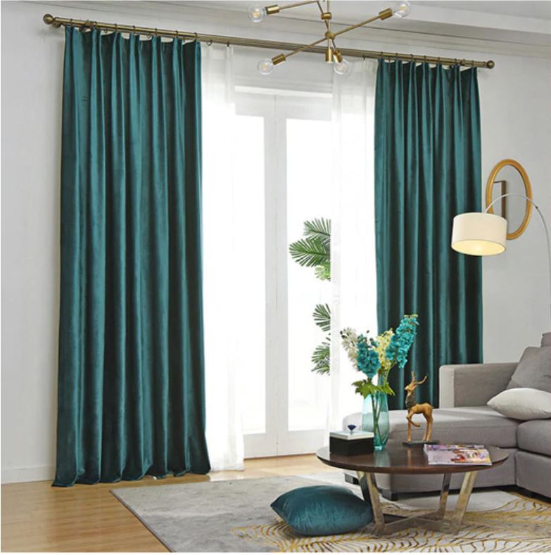 Kraftsmen Blackout Velvet Curtains - Multiple Colours