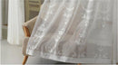 Kraftsmen Embroidered White Sheer Curtains