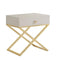 Napier Golden Nightstand/Side Table