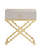 Napier Golden Nightstand/Side Table