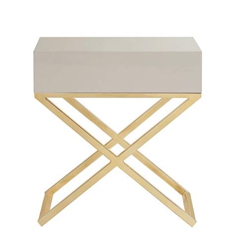 Napier Golden Nightstand/Side Table