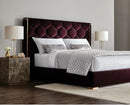 Manila Velvet Upholstered Bed & Frame