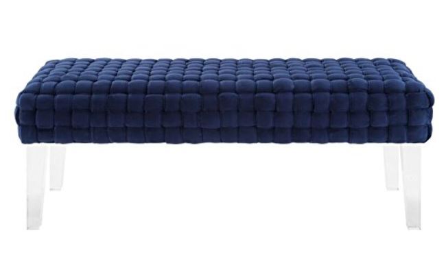 Zermatt Velvet Upholstered Bench