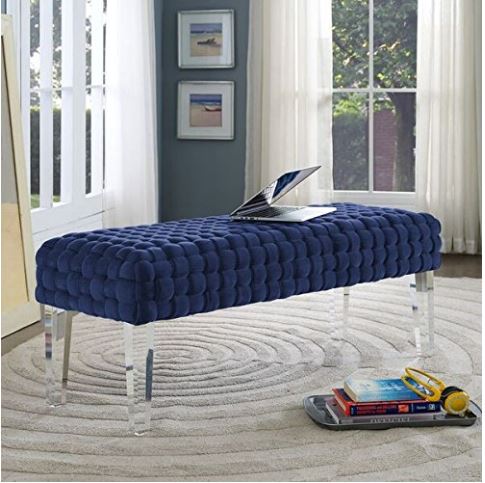 Zermatt Velvet Upholstered Bench